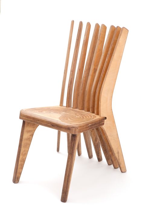 Carved Plywood Chair