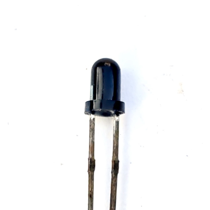 An infrared photodiode looks just like a basic LED, but cooler, like Batman.