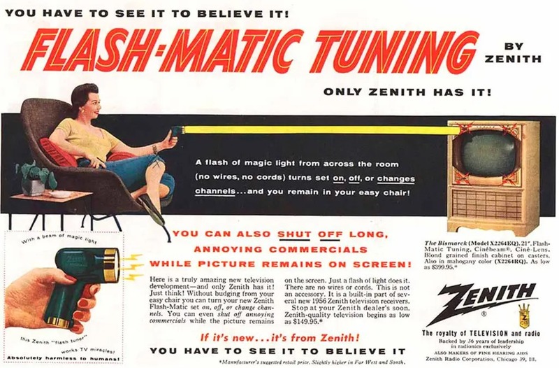Ad for an early Zenith remote.