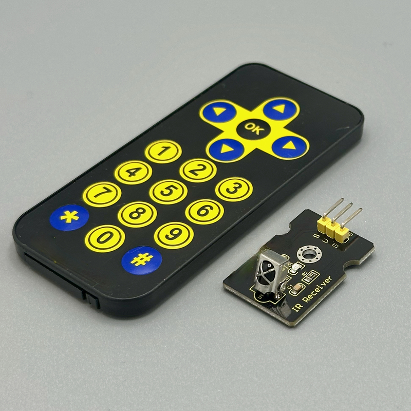 A matched mini remote and receiver is convenient.