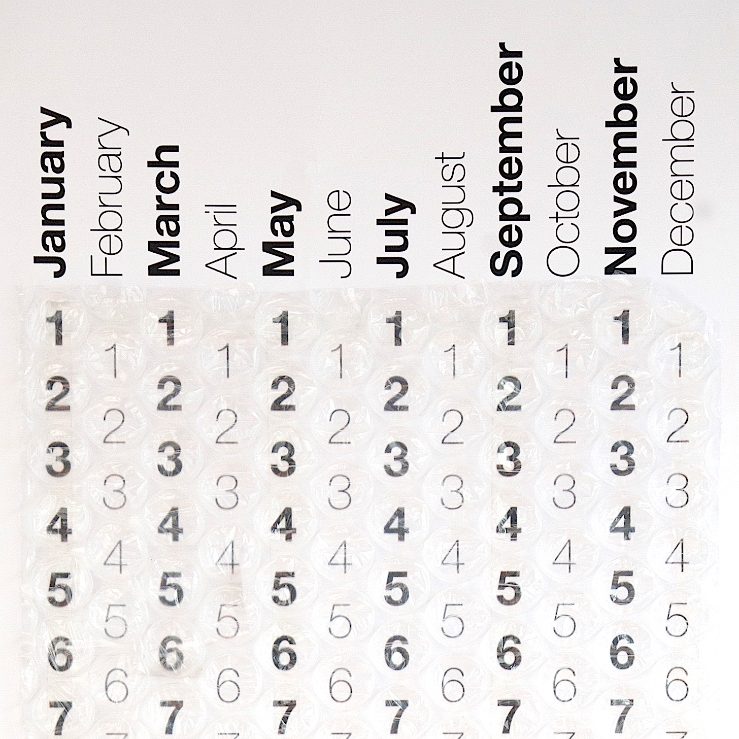 Bubble Calendar