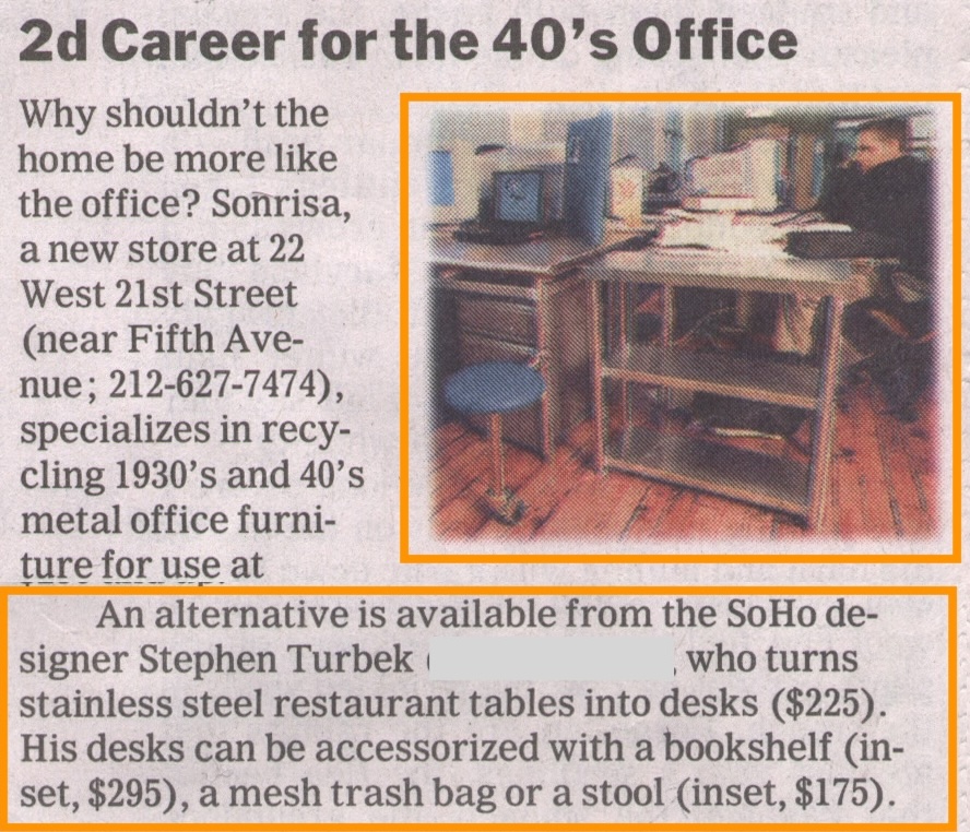 NYTimes on Furniture