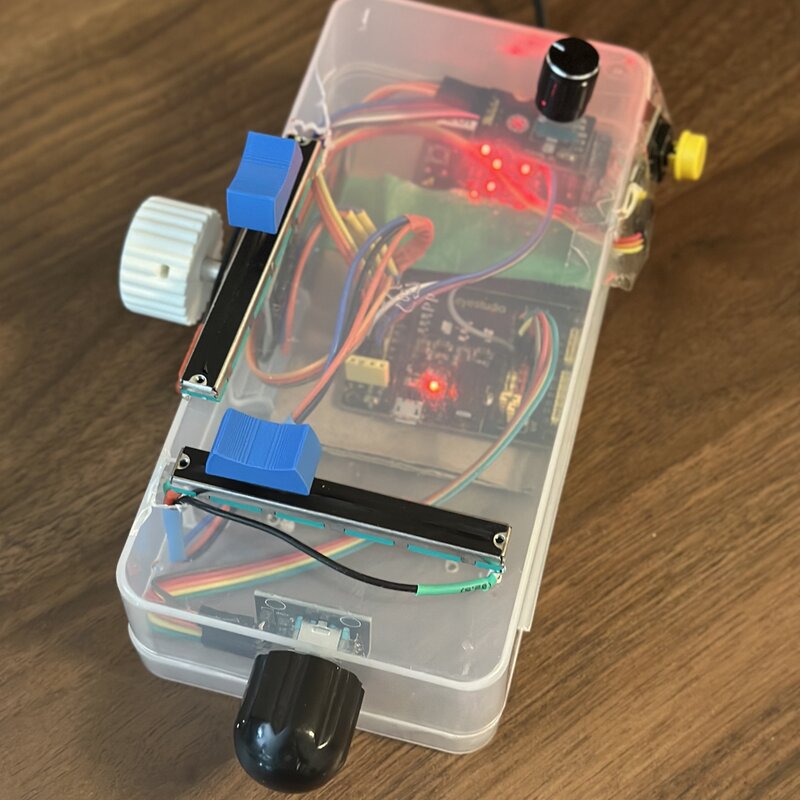 Drum machine controller in a box